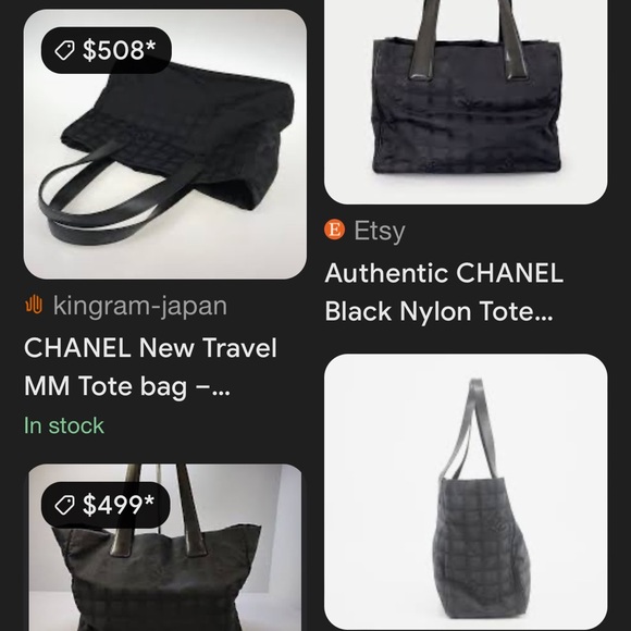 Chanel black NYC nylon tote - Picture 9 of 9
